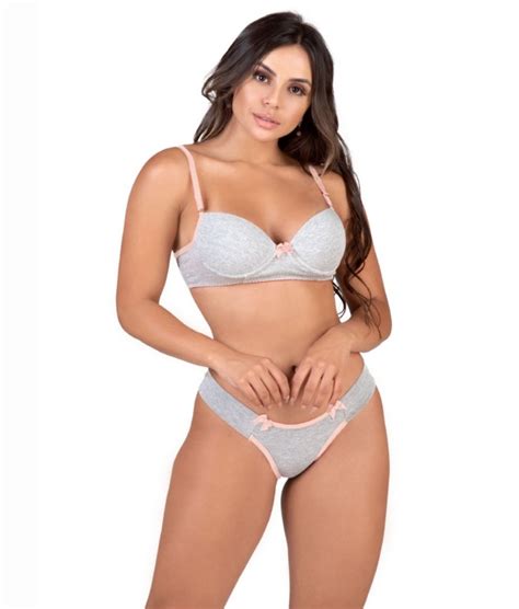 Conjunto De Lingerie Em Algod O Virginia Click Sophia