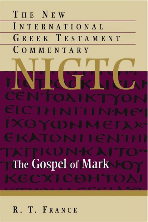 Logos Free Book of the Month for November 2019 – R. T. France, The Gospel of Mark (The New ...