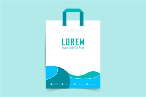 Shopping Paper Bag Design Template Graphic by Ju Design · Creative Fabrica