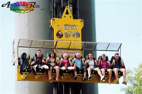 Riders at the end of their drop – Amusement Ride Extravaganza