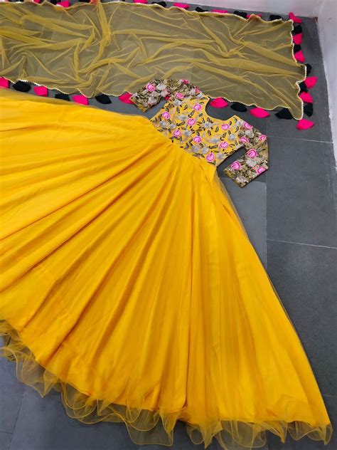 Beautiful Dress For Haldi Function For Bride Evilato