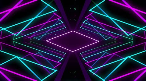 K Sci Fi Neon Tunnel Vj Motion Background Neon Light Tunnel Free Vj