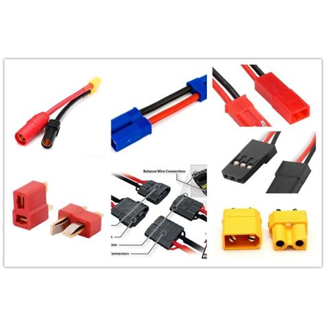 ghy-Lipo Battery Connector Tplug Deans XT30 Xt60 XT90 TRX EC2 EC3 EC5 ...