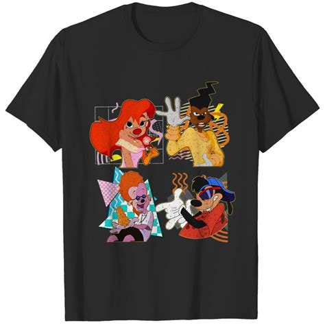 Retro S Disney A Goofy Movie Characters Shirt Max Goof Roxanne