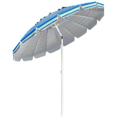 Arlmont And Co Bretenieres 8 Ft Patio Beach Umbrella Sun Shelter W Sand