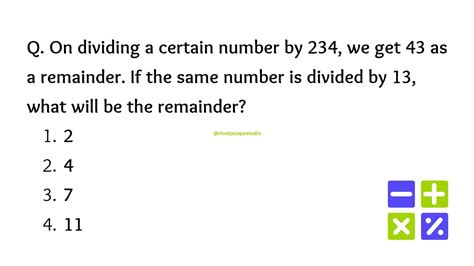 dividing   number        remainder