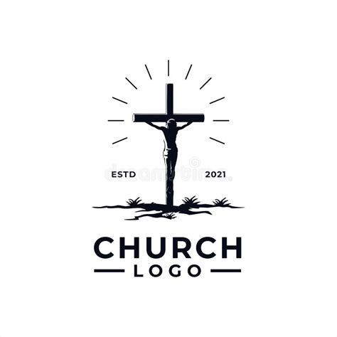 Church Logo Design Inspiration Idea Concept with Black and White Color ...