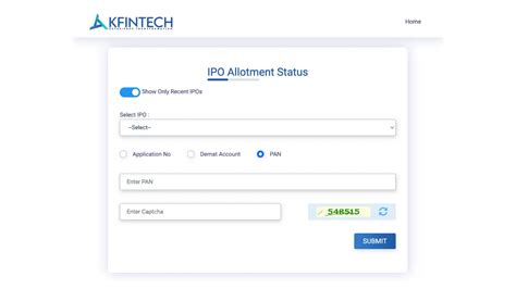 How To Check IPO Allotment Status Online Using PAN Number IPO Reviewer