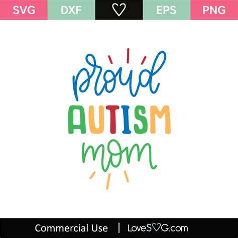 Free Proud Autism Mom Svg 442 Svg Png Eps Dxf File