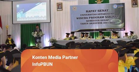 Hadiri Wisuda Sarjana Universitas Antakusuma Ini Pesan Pj Bupati