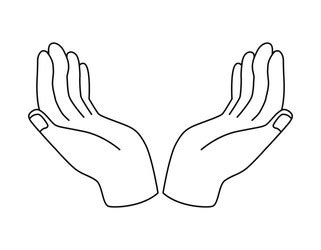 Open Praying Hands Vector Images (over 720)