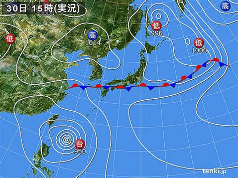 過去の実況天気図 2023年05月30日 日本気象協会 tenki jp