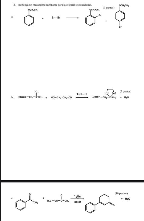 Solved Propose A Reasonable Mechanism For The Following Reactions