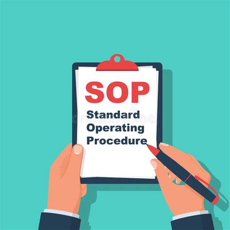 Sop Concept Human Writes To The Clipboard Standard Operating Procedure