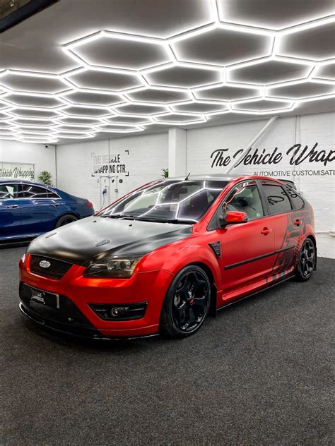 Ford Focus ST - Crimson Red & Satin Black - Personal Wrapping Project