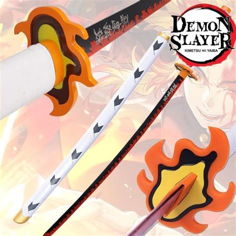 Katana Bois Epée DEMON SLAYER RENGOKU KYOJURO Cosplay Anime Manga