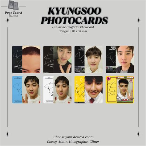 Exo Do Kyungsoo Fan Made Unofficial Photocard Shopee Philippines