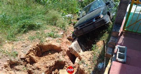 Motorista Perde O Controle E Cai Em Barranco No Jardim Promeca Pop Tv