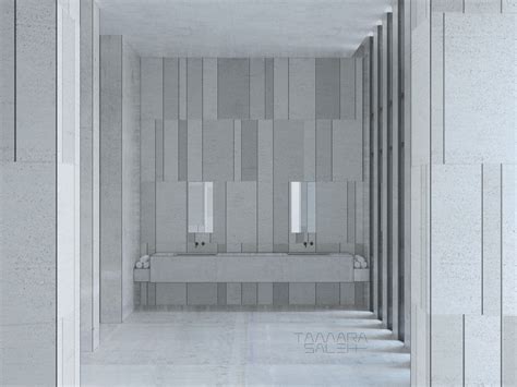 Brutalist interior design - Master Bathroom :: Behance