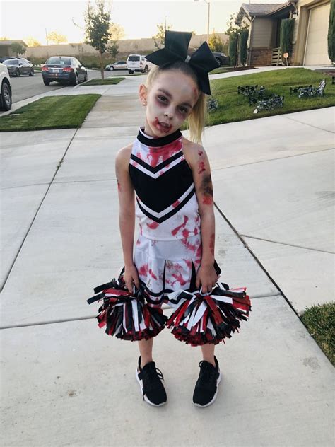 Zombie Cheerleader Halloween Costume Zombie Cheerleader Makeup Girl