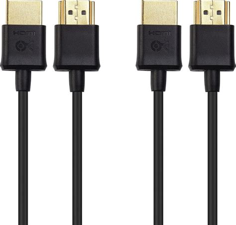 Cable Matters 2 Pack Ultra Thin Hdmi Cable 10 Ft Ultra Slim Hdmi Cable