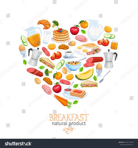 Breakfast Banners Template Menu Food Design Stock Vector Royalty Free