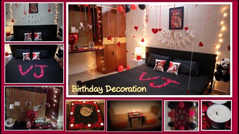 Birthday Decoration Ideas At Home Surprise Decoration For Husband Romantic Room Decoration