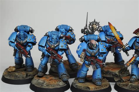 Finished My Ultramarine Tactical Squad Rwarhammer40k