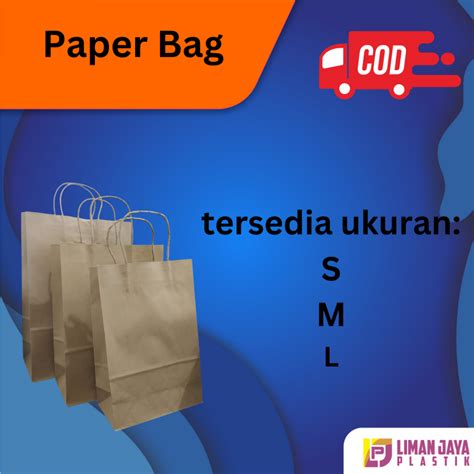 Jual Paper Bag Polos Tali Kertas Paper Bag Polos Coklat Paper Bag