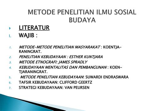 SOLUTION Metode Penelitian Sosial Budaya Pengantar Awal Studypool