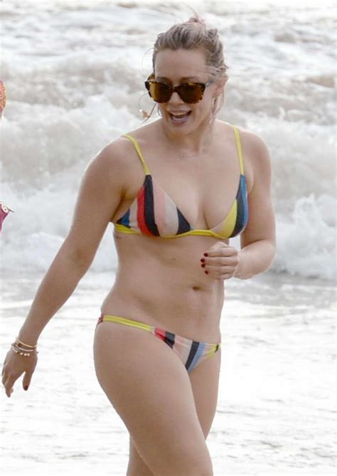 Hilary Duff In Bikini At The Beach In Hawaii 02 04 2016 Celebsla