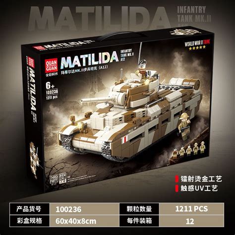 QuanGuan 100236 Quan Guan 100236 non Lego XE TĂNG BỘ BINH MATILDA MK II