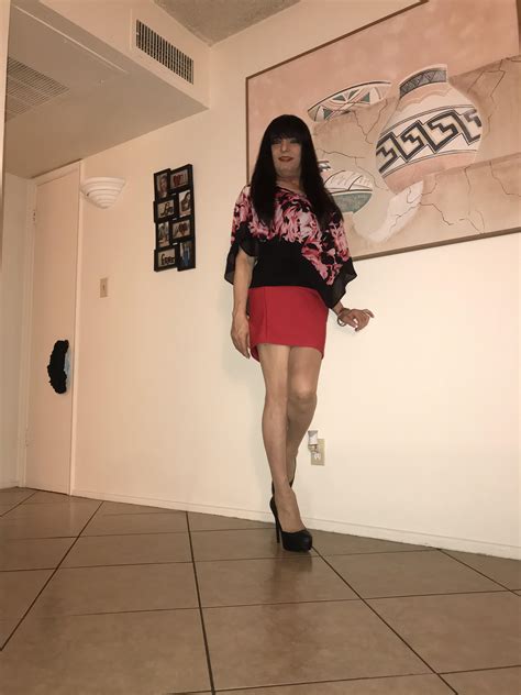 Red Mini Skirt And Heels 👠 Rcrossdressing