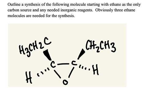 Solved Outline A Synthesis Of The Following Molecule Chegg