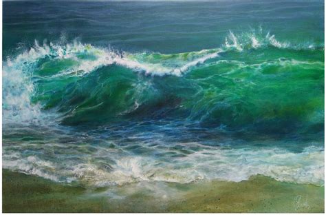 Beach Waves Painting At Paintingvalley Explore Collection Of