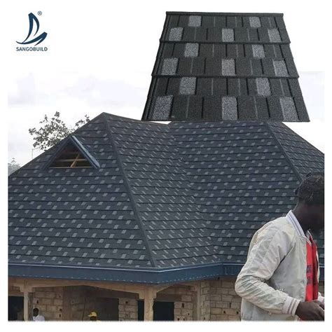 American Standard Metal Tiles Ppgi Corrugated Shingle Granules Coated