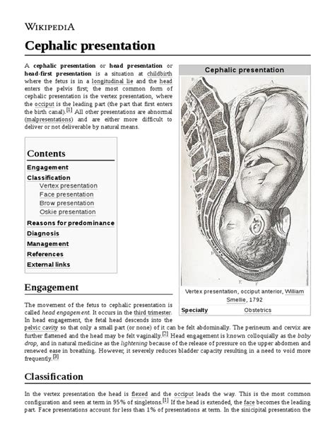 Cephalic Presentation | PDF | Maternal Health | Human Reproduction