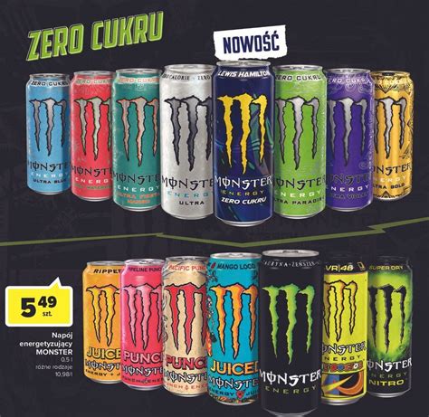 Promocja Napój energetyczny monster energy ultra blue Carrefour