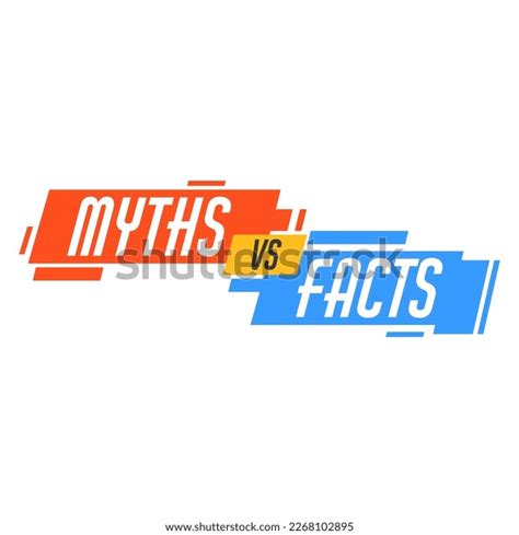 Myths Vs Facts Icon Truth False Stock Vector Royalty Free 2268102895