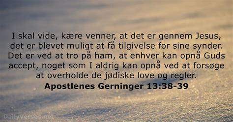 Den 17 November 2017 Dagens Bibelvers Apostlenes Gerninger 13 38