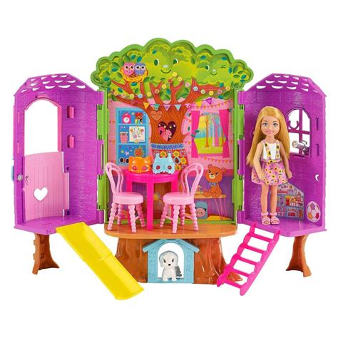 Mattel HPL70 Barbie Chelsea Baumhaus Spielset Inkl Puppe Und