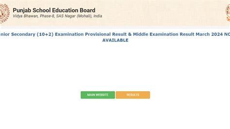 Pseb Punjab Board 12th Result 2024 Websites To Check Result At Pseb Ac