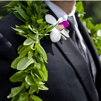 Hawaiian Lei Ti Leaf Maile With Tuberose Choose Your Delivery Date