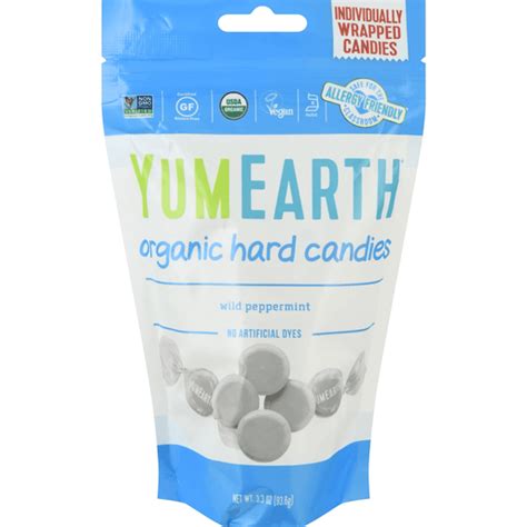 YumEarth Hard Candies, Wild Peppermint, Organic | Chewing Gum | Market Basket