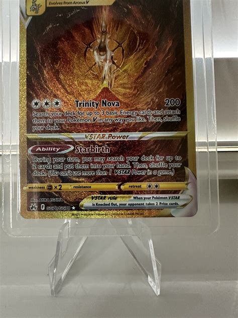 Mavin Pokemon Crown Zenith Arceus Vstar Galarian Gallery Gg70 Gold Secret Alt Art Mint