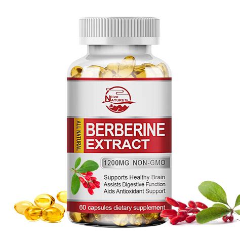 Premium Berberine Hcl Extract Mg Healthy Cholesterol Blood Sugar