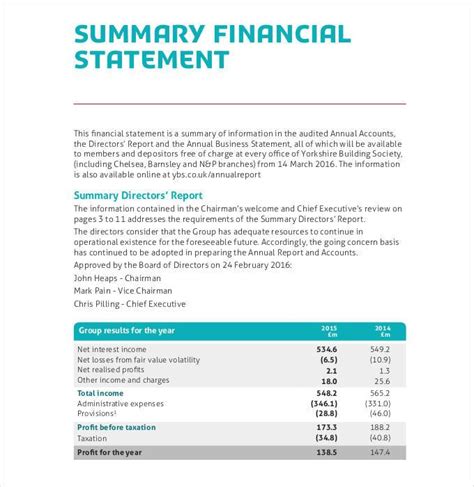 Free Financial Statement Templates In Ms Word Pages Google Docs