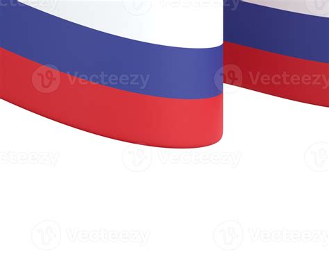 Diseño De La Bandera De Rusia Elemento De La Bandera Del Día De La