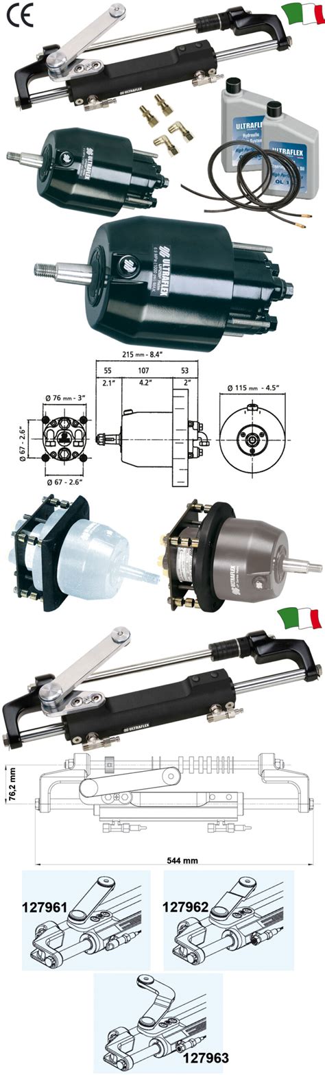 Timoneria Idraulica Ultraflex Per Motori Fuoribordo Fino A Hp