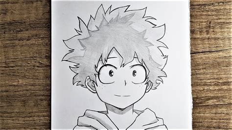 How To Draw Midoriya Izuku Easy Step By Step Midoriya Drawing For Beginners Youtube